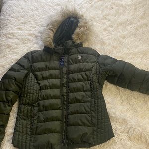U.S. Polo Assn. puffer coat with removable hood